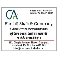 Harshil Shah & Company, Chartered Accountants- Mumbai.