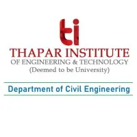 Department of Civil Engineering, Thapar Institute of Engineering & Technology Patiala Department of Civil Engineering, Thapar Institute of Engineering & Technology Patiala
