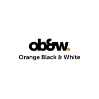Orange Black and White