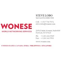World Networking Services Inc dba WONESE World Networking Services Inc dba WONESE