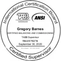 Certified Balancing & Commissioning Certified Balancing & Commissioning
