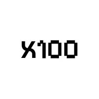 x100
