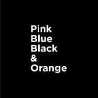 Pink Blue Black & Orange