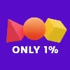 Only 1%