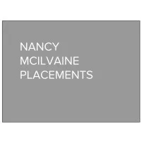 Nancy McIlvaine Placements