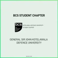 BCS Student Chapter - Kotelawala Defence University