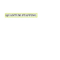 Quantum Staffing Quantum Staffing